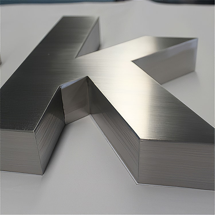 Gáy Chân Chữ Inox 201 Bạc Xước