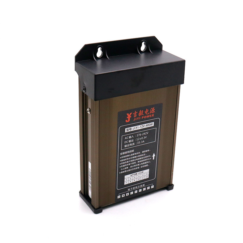 Nguồn LED Ngoài Trời 12V-400W-33A Chống Mưa