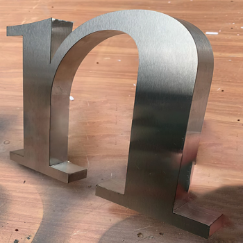 Gáy Chân Chữ Inox 201 Bạc Xước