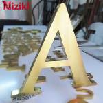 Gáy Chân Chữ Inox 201 Vàng Xước