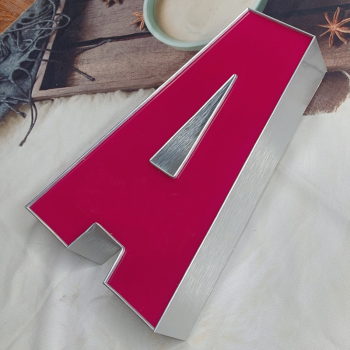 Gáy Nhôm Uốn Chữ 1 Gờ Màu Bạc Xước