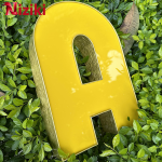 Gáy Nhôm Uốn Chữ 1 Gờ Màu Vàng Xước