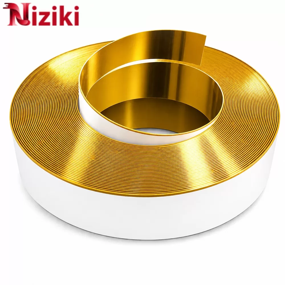 Gáy Nhôm Uốn Chữ 1 Gờ Màu Vàng Gương