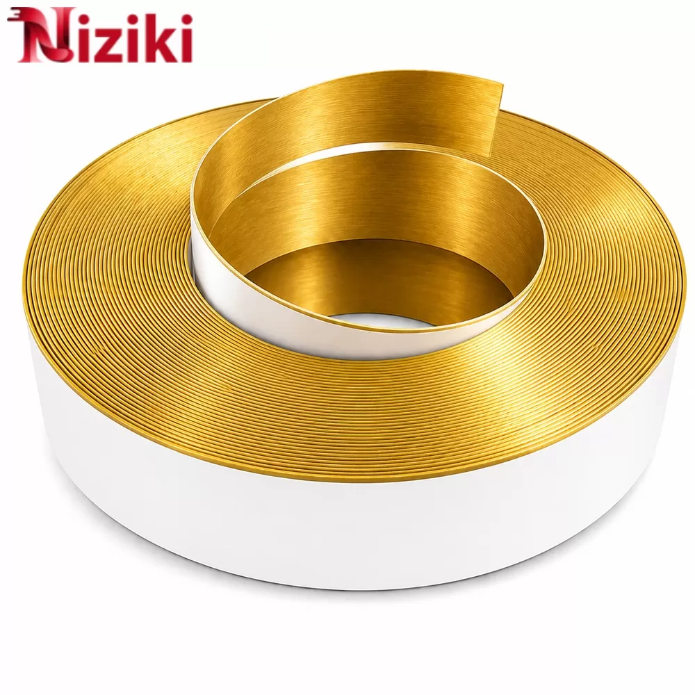 Gáy Nhôm Uốn Chữ 1 Gờ Màu Vàng Xước