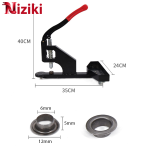 Máy Dập Khuy Bạt Lỗ 6mm, Máy Dập Ore, Máy Đóng Khoen Bạt